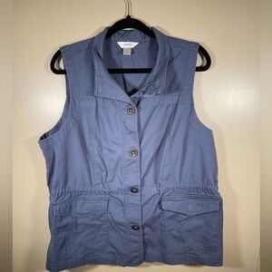 CJ Banks sleeveless cotton fisherman aesthetic vest size 1X
